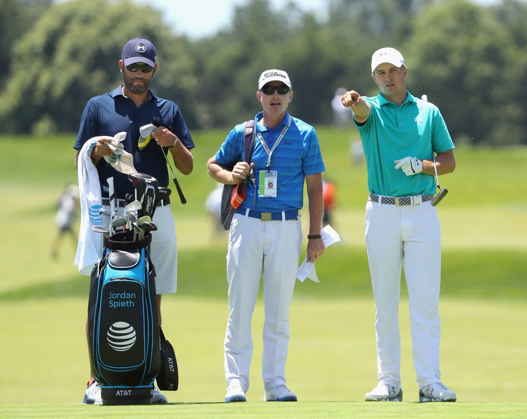 Michael Greller, Cameron McCormick, Jordan Spieth