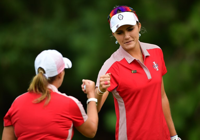 lexi thompson and cristie kerr Solheim Cup