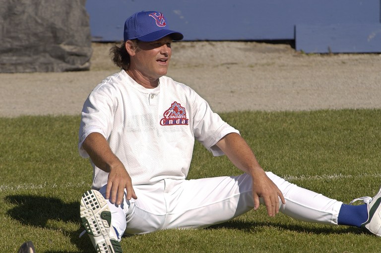 Kurt Russell Practices with Vancouver Canadians