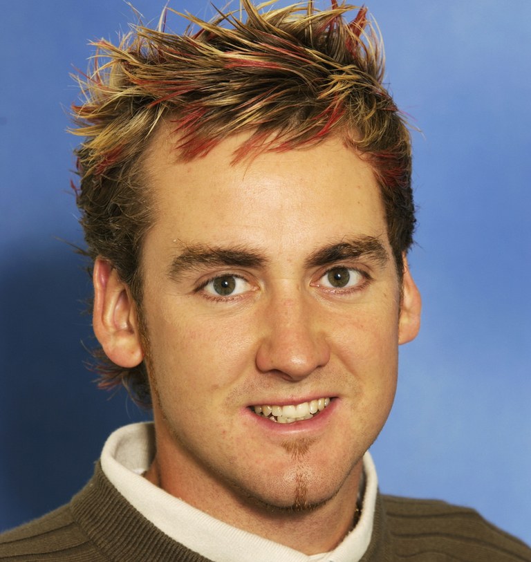 A portrait of Ian Poulter of England