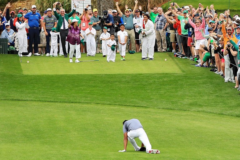 Tony Finau partially dislocates ankle while playing in the Masters Par-3 Contest